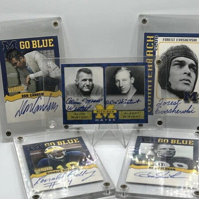 ￼💙Signature series Michigan go blue autograph football cards  💛 - Image 1 of 4