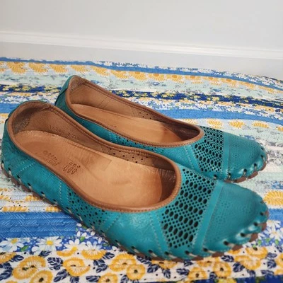 Spring Step Blue Flats Comfortable Loafers Shoes Womens Size 43 US Size 11.5 -12 - Image 1 of 4