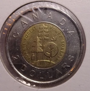 2011 Canada $2 coin, boreal forest, Toonie - Picture 1 of 2