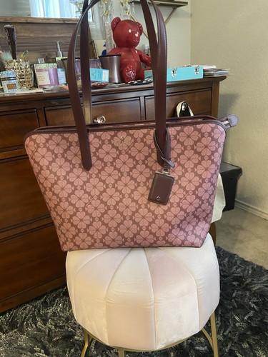 Borsa a mano Kate Spade in tela rivestita di fiori usata