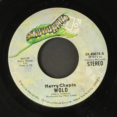 HARRY CHAPIN: wold / short stories ELEKTRA 7" Single 45 RPM - Image 1 of 2
