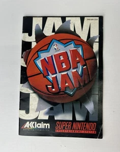 NBA Jam MANUAL ONLY (Super Nintendo SNES, 1994) - Picture 1 of 5