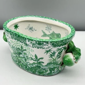 UNITED WILSON UW JUWC 1897 Planter Jardiniere Fish Bowl PORCELAIN CHINOISERIE - Picture 1 of 24