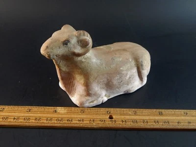 Antigua figura china Han Jingdi Yangling Ram Sheep Spirit Foto 1 de 4