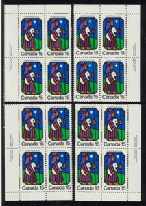 1973 Canada SC# 628 - Christmas - Set of 4 Plate Blocks M-NH Lot # 2551 - Picture 1 of 1