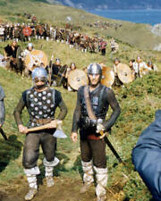 Einar played by American actor Kirk Douglas leads his warriors arm- Old Photo