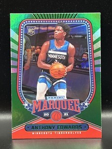 2020-21 Panini Chronicles Marquee ANTHONY EDWARDS Green Foil Rookie RC 254 SP