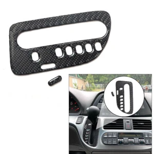 For Honda Odyssey 2005-2010 Carbon Fiber Interior Gear Shift Panel Cover Trim 2X - Foto 1 di 24