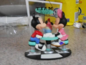HALLMARK MICKEY/MINNIE MOUSE "SODA SHOP SWEETHEARTS" KEEPSAKE ORNAMENT  - Picture 1 of 3