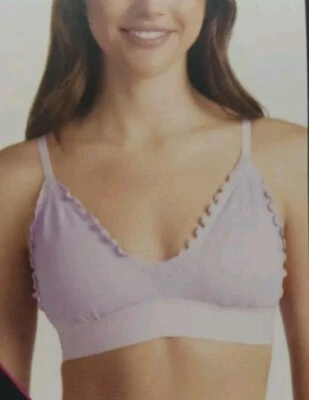 Bralette No Boundaries Junior Mujer XXXL Lechuga Triángulo Lavanda Tacto NUEVO Foto 1 de 4