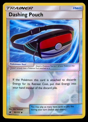 Pokemon Card Crimson Invasion Dashing Pouch 92/111 Reverse Holo Uncommon - NM - Image 1 of 2