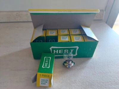 LAMPADINA UNIVERSALE ALOGENA 6V 15W H5 P26S HERT ORIGINALE NUOVA MOTO AUTO EPOCA - Immagine 1 di 4