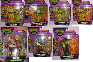 NICKELODEON Teenage Mutant Ninja Turtles Mutant Mayhem LOT of 7 Figures New MOC - Picture 1 of 8