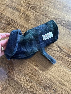 Harris Tweed Tartán Perro Chaqueta/Suéter Lana XS Verde/Azul Foto 1 de 4