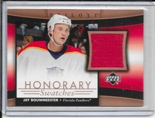 2005-06 Trilogy Jay Bouwmeester Honorary Swatches Jersey # HS-JB