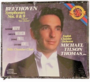 CBS 2-CDs M2K-39711: Beethoven: Syms. Nos. 8 & 9 - Michael Tilson Thomas, USA SS - Picture 1 of 3