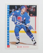 1993-94 Score Hockey Card #120 Mike Ricci 
