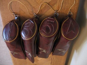 Arnold Palmer Vintage Brown Golf Head Covers - 1, 3, 5, X - Picture 1 of 3