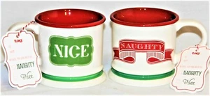 Naughty or Nice Coffee, Tea or Hot Chocolate Mug Cup by TAG FREE SHIPPING - Picture 1 of 1