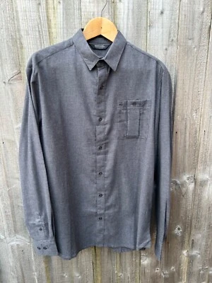 Regatta Durwood LS Pocket Shirt Men's Grey Coolweave Outdoors Cotton Logo New - Image 1 of 4