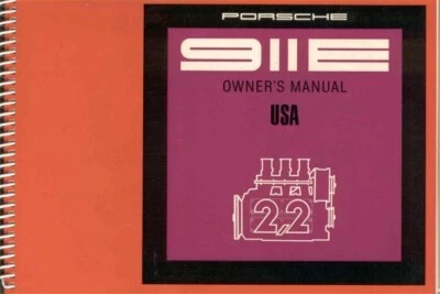 Porsche 911E Owners Manual USA 1971 462423 NOS First Edition Foto 1 de 2