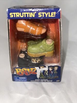 Bratz Struttin Style Doll Boy Shoes New Green Boots - Image 1 of 4