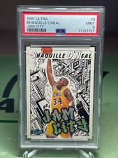 1997-98 Ultra Shaquille O'Neal Jam City PSA 9 - Los Angeles Lakers