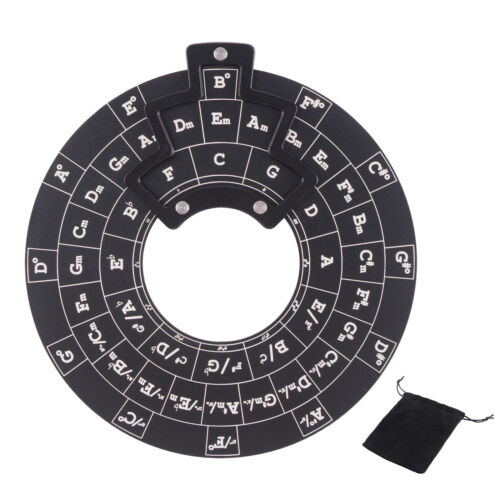 Durable Music Theory Learning Tools Chord Wheel Circle of Fifths Aluminum Alloy