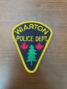 Parche de hombro de colección obsoleto del Departamento de Policía Canadiense del Departamento de Policía de Wiarton - Imagen 1 de 3
