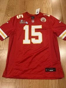 Nike Kansas City Chiefs Patrick Mahomes Red Super Bowl LIX Game Jersey Sz M 67NM - Picture 1 of 8
