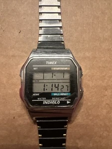 Vintage LCD Timex Indigo Chronograph Watch - Picture 1 of 9