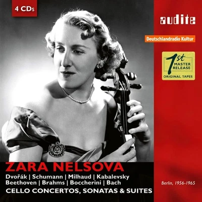 Zara Nelsova Cello Concertos Sonatas & Suites Berlin 1956-1965 Audite 4 CD Box - Image 1 of 2