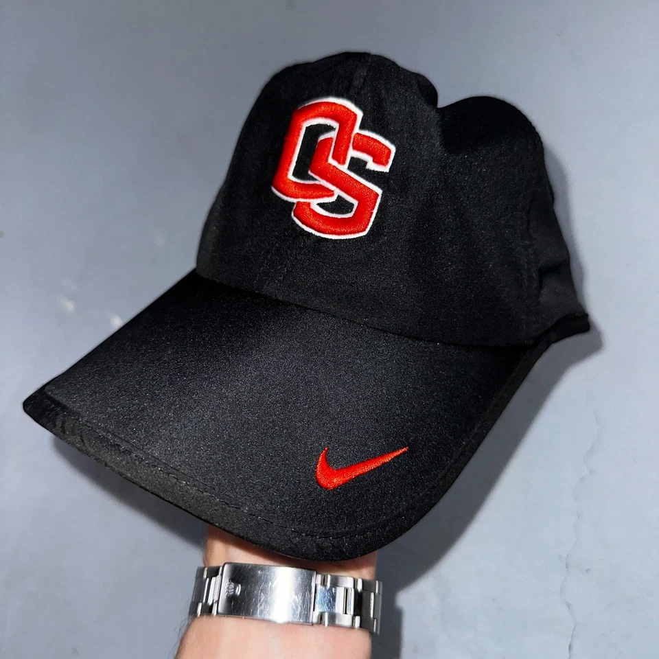 Nike Dri-FIT Oregon State Beavers OSU Black Hat Cap Adjustable NCAA OS - Image 1 of 4