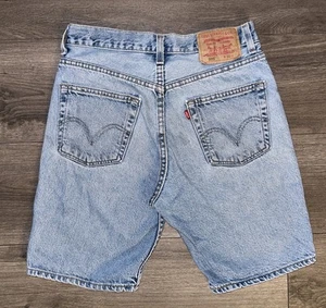 Levi’s 505 verwaschen 7 Zoll Naht helle Waschung Denim Jeansshorts Herren 30 normale Passform - Bild 1 von 15