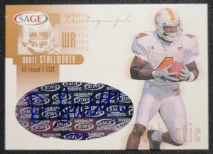 Donte Stallworth 2002 Sage Rookie automático bronce/650 voluntarios de Tennessee sprc - Imagen 1 de 2