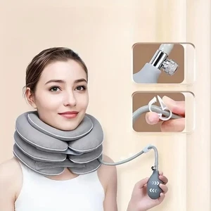 Aufblasbare Cervical Neck Traction Device Verbessern Wirbelsäule Ausrichtung NEU - Bild 1 von 11