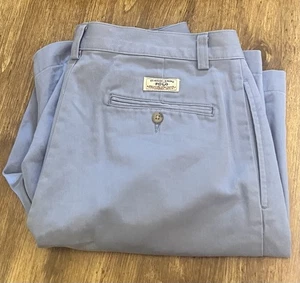 Vintage Polo Ralph Lauren Tyler Shorts Size 32 Pleated Sky Blue Chino 9” Inseam - Picture 1 of 9