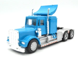 HO 1/87 Scale Herpa Kenworth W900 Cab w/ Flat top winged sleeper BLUE - Picture 1 of 7