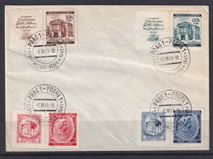 BOHEMIA & MORAVIA 1941 WWII COVER 150 YRS OF MOZART DEATH ISSUE CDS PRAGUE#C1497 - Picture 1 of 1
