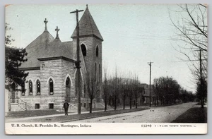 Huntington IN Indiana -United Brethren Church - Huntington County - Postcard - Picture 1 of 2
