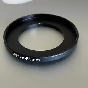 39mm to 55mm Step-Up Ring Lens Filter Adapter - Slightly Used, Aluminum Build - Picture 1 of 2