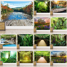 Große 3D Landschaft Wandbehang Wandteppich Tapisserie Tagesdecke Wald Wandbild