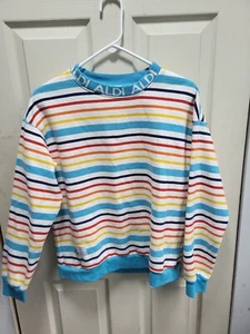 Aldi Gear Pullover gestreift Capsule Pulli Sweat Shirt Mitarbeiter Gr. Medium - Bild 1 von 5