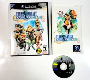 FINAL FANTASY: CRYSTAL CHRONICLES (NINTENDO GAMECUBE, 2004) - Estuche, Manual, Disco - Imagen 1 de 5