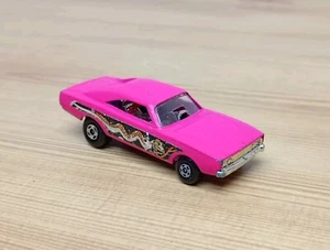 Vintage 1970s Lesney Matchbox No70 Superfast Dodge Dragster - Pink W Purple Base - Picture 1 of 7