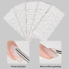 10 comprimés ensemble de mini fichiers à ongles pré-ponçage auto-adhésifs polissage manucure