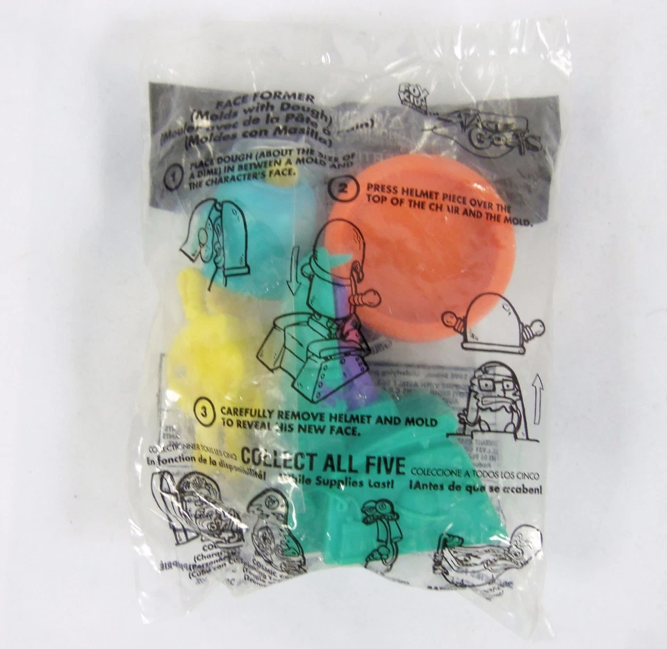 Taco Bell Fox Kids Space Goofs Формы для Лица с Тестом 1998 ЗАПЕЧАТАННЫЕ - Изображение 1 из 1