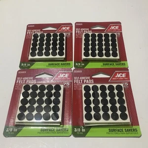 Self Adhesive 3/8” Felt Pads, Surface Savers, 75 Per Pack, Lot Of 4 Packs - Picture 1 of 2