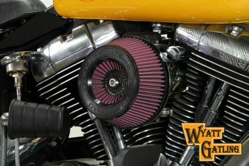 Kit de filtro de aire invertido Wyatt Gatling para Harley Davidson de V-Twin Foto 1 de 2