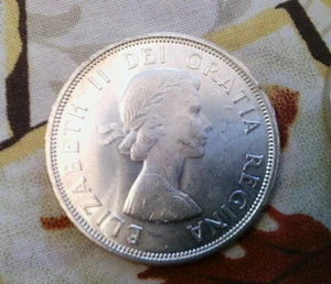 1964 S$1 Charlottetown Quebec Kanada Silber Dollar - Bild 1 von 7